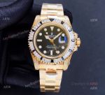 Best Replica Rolex GMT Master ii Yellow Gold GMT Rainbow Watches For Men